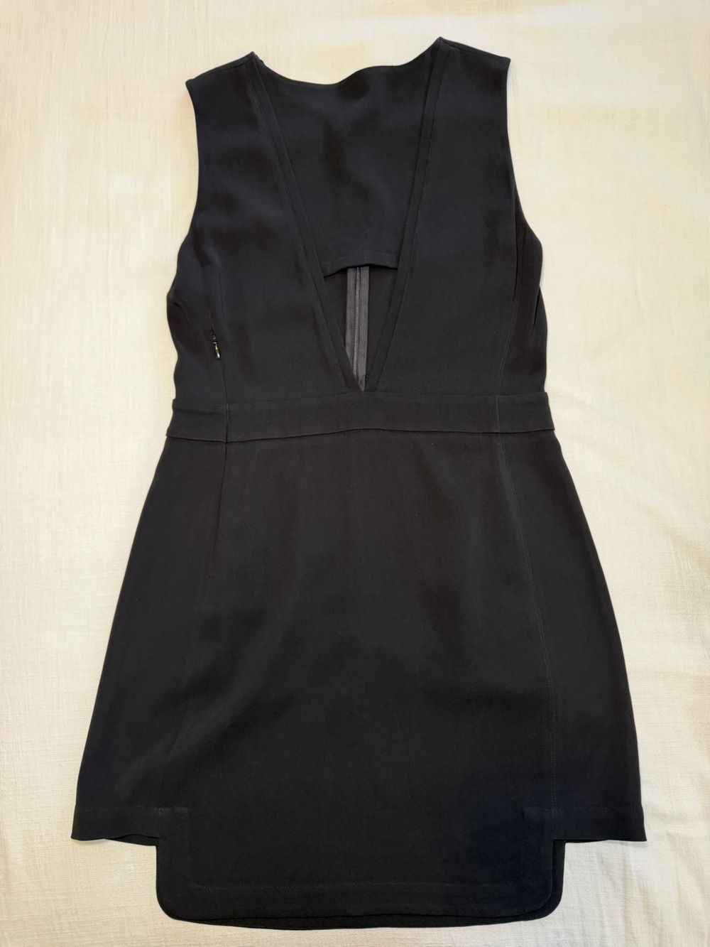 ALC Black Silk Zip Front Dress - Picture 5 of 15